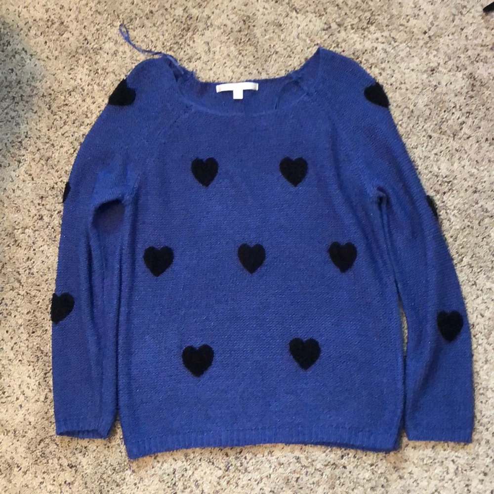 LC Lauren Conrad Heart Sweater